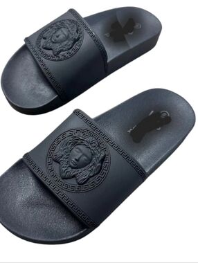 Women's Black Slide Sandals